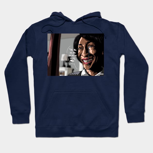 Get Out "No" The Maid portrait (digital) Hoodie by StagArtStudios